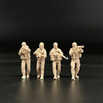 1/72 Scale Resin Model Rebel Army Bandit 4 Soldier Figures Military Miniature • $10.50