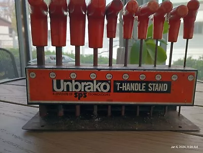 Unbrako Tools Vintage T-Handle Stand And Allen Wrench Set • $9.99