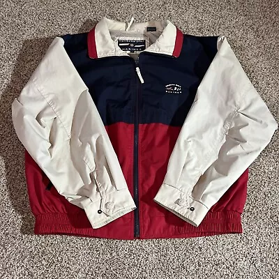 Vintage Members Only Mariner Jacket Mens M Red Blue Color Block • $24.99