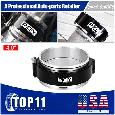 $29.98 • Buy For 4 Inch 102mm Aluminum HD Intake V-band Clamp Intercooler Pipe Quick Release