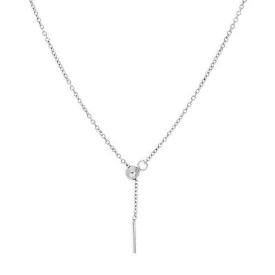 Sterling Silver 20 Inch Belcher Chain Necklace W Bead Slider Clasp • £12.55