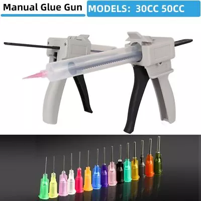 Manual Dispensing Gun 30ML 50ML Epoxy Glue Gun Applicator Glue Adhesive Tool • $35.79