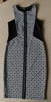 River Island Ladies Zip Front Sleeveless Dress Size 6 Ex Cond • £3.50