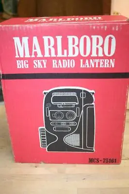 Vintage 1990s Marlboro Big Sky Radio Lantern Mcs-75161 W/ Flashing Light & Siren • $17.99