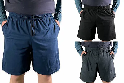Fruit Of The Loom Men's Knit Jersey Shorts Gym Sweat Short Pants 2 Pockets S-4XL • $12.99
