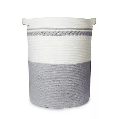 58L Large Woven Laundry Basket With Handles - Dirty Clothes Hamper For Laundr... • $31.75