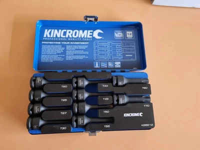 $37 • Buy Kincrome K28212 Impact Socket Set Torx 1/2in Drive 10 Piece