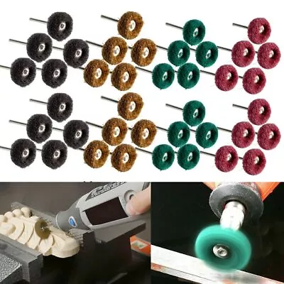 40 Metal Polishing Buffing Wheel Burr Kit Rotary Tool Accessories Set For Dremel • $10.66