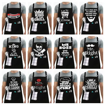 £5.49 • Buy Chef Kitchen Apron BBQ Baking Catering Cooking Craft Apron For Men Women Ladies