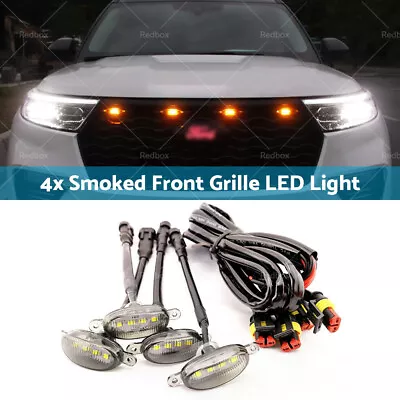 ​4PCS Amber LED Lights Front Grille Lighting Kit Raptor Style For Ford Ranger PX • $15.50