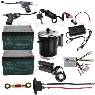 Full Kit 24V 500W Electric Motor Controller Battery ATV Go Kart E Bike Scooter • $276.47