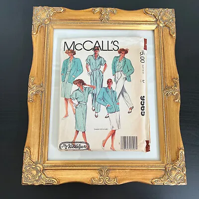 Vintage 80s McCalls 9565 Loose Jacket Shirt Skirt Pants Sewing Pattern 12 UNCUT • $6