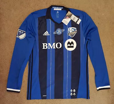 Montreal Impact Pro Authentic  Jersey Long Sleeve LARGE  New Tags NWT • $79.99