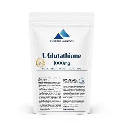 L-Glutathione 1000mg Tablets Liver Aid Antioxidant Immunity Support • $12.34