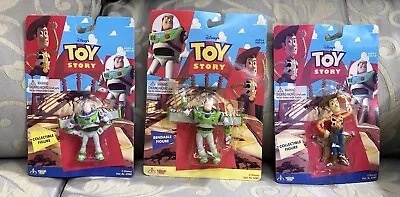 3 X 1995 Thinkway Disney TOY STORY Figurines Buzz Lightyear Woody / 11.5 Cm • $63