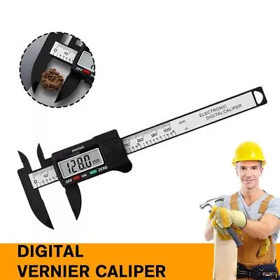 100mm Digital Caliper Micrometer LCD Gauge Vernier Electronic I5O9 • £3.72