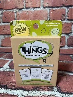 $12.99 • Buy The Game Of Things Humor In A Box All New Topics New