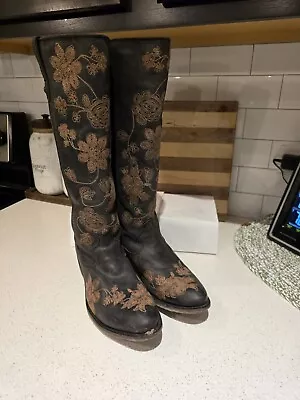 Liberty Black Knee High Cowboy Boots Women’s Size 9.5 #SULB-711151 • $67.99