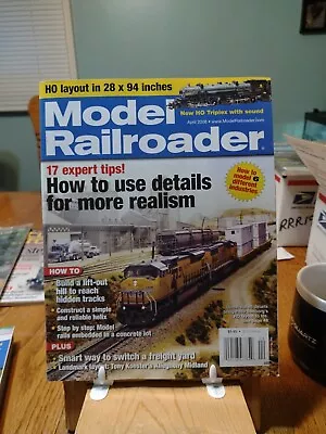 Model Railroader Magazine: April 2008. (RRR20).  • $1.75