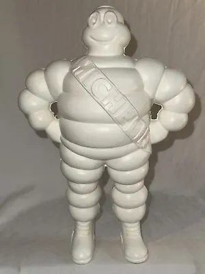 Michelin Man Vintage Plastic Resin Blow Mold Advertisement Tire 12” White Figure • $179.99