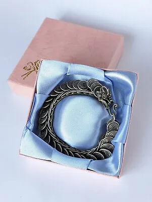 $45 • Buy Dragon Bracelet, Cast And Wire Nickel Silver / Pewter