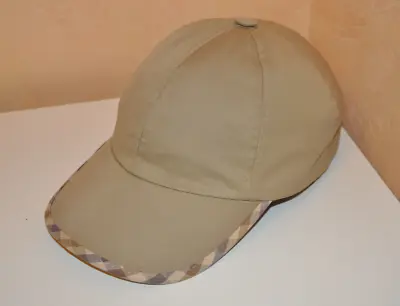 Aquascutum Vintage Men's Beige Mini Trim Check Baseball Cap Hat One Size RARE • £250