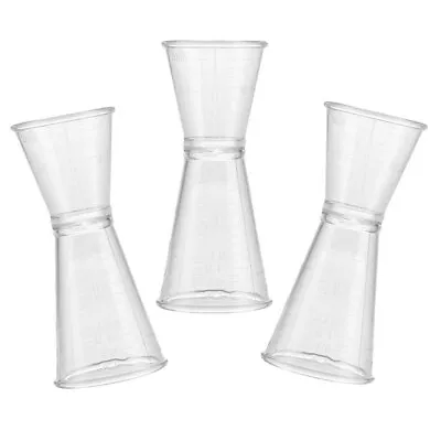  3 Pcs Bar Jigger Tool Plastic Double-ended Measuring Cup Milk • £9.25