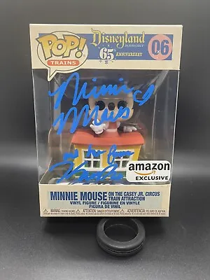 Kaitlyn Robrock Signed Voice Of Minnie Mouse Train FUNKO Pop Rare Beckett COA D1 • $149.99