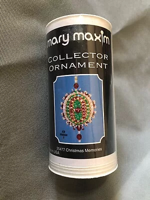 Vintage Mary Maxim Collector Ornament Kit “Christmas Memories” Beads Pearls • $19