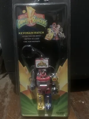 $15 • Buy Mint 1994 Sealed Mighty Morphin Power Rangers Nintendo Nelsonic Keychain Watch