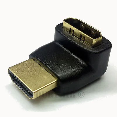 270/90 Degree Right Angle HDMI Male To Female Adapter Coupler Extender 1080p 4K • $4.99