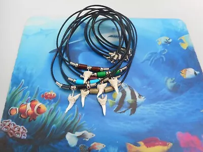 Lot Of 6 Genuine Mako Shark Tooth Necklaces Beachwear Surf Wear • $27.50