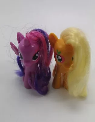 My Little Pony Twilight Spark Figure With Apple Jack 2010 Hasbro  C-029a • £9.99