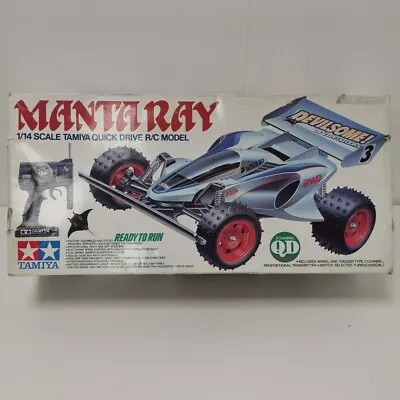 Vintage Mantaray R/C Model 1/14 Scale Tamiya Quick Drive Boxed RMF02-LJ • £21