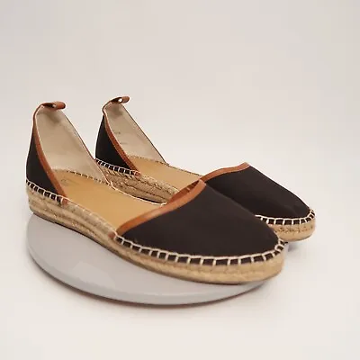 G.H. Bass Co. Shoes Women's 9M Black Espadrille Flats Boho Lagenlook • $12.87
