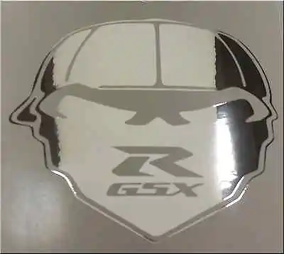 Chrome Gsxr  Skull Motorcycle Decal Sticker  • $7.99