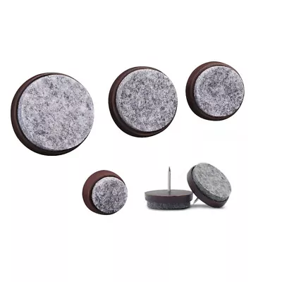 14-27mm Furniture Table Chair Leg Floor Felt Pad Skid Glide Slide Nail Protector • $16.17