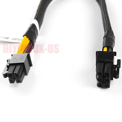 Motherboard 4pin CPU Male To 6pin Male PCI-E GPU Video Card Power Cable 35cm • $8.25