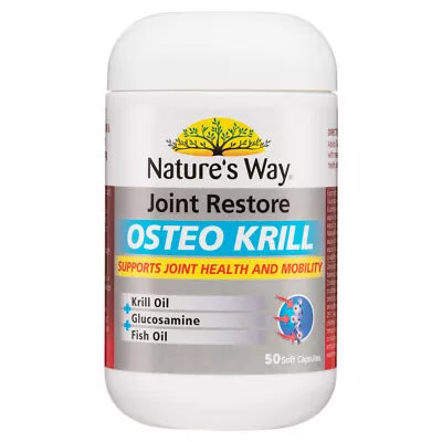 Nature's Way Joint Restore Osteo Krill 50s • $29.84