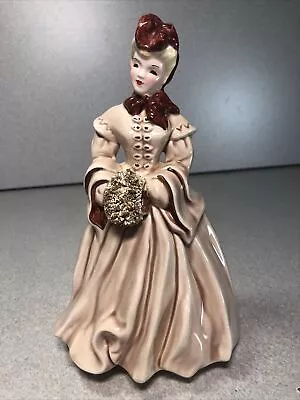 Vintage Florence Ceramics 1950s Dalia Figurine | Hand Painted Victorian Lady • $21.99