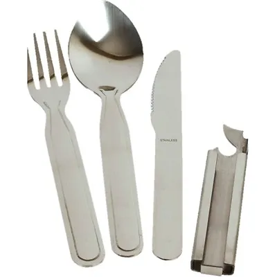 Military Kfs Stong Stainless Steel Cutlery Nato Knife Fork Spoon Camping Cadet • £6.99