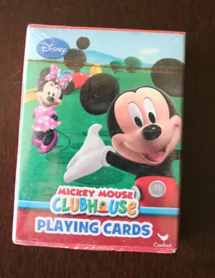 Disney MICKEY MOUSE  ClubHouse Standard PLAYING CARDS - NEW Sealed - Cardinal • $7.95