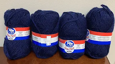 Brand New - Lot Of 4 Skeins Lana Moro Pelage Yarn Blue Color 925 • $15.99