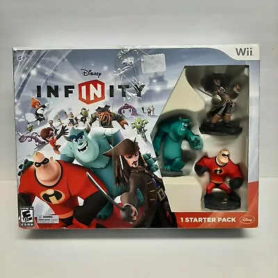 Disney Infinity Starter Pack Nintendo Wii Sulley Mr Incredible Jack Open Box • $49.93