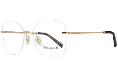 Tiffany & Co. TF1150 6002 Eyeglasses Women's Gold Rimless Butterfly Shape 55mm • $174.95