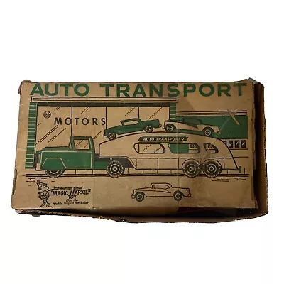 Marx Auto Transport No 1020 With Box Ramp Red White 23” Long  • $119.99