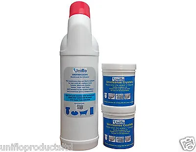 Uniflo Macerator Toilet Limescale Descaler Cleaner For SanifloSaniproSaniplus. • £23