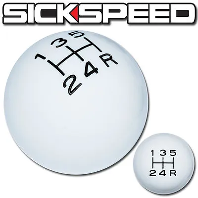 White/black Vintage Shift Knob 5 Speed Short Throw Shifter Selector 12x1.25 S03 • $26.88