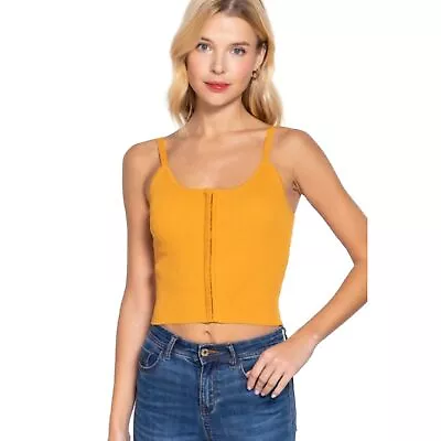 Front Closure With Hooks Sweater Cami Top • $12.92