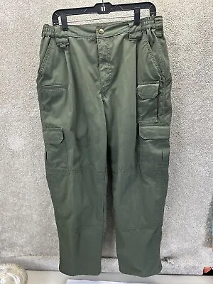 5.11 Tactical Pants Mens 36x32 Green Taclite Pro Ripstop Uniform Military • $29.98